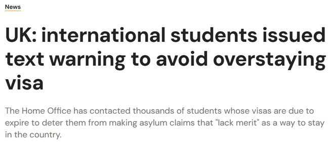 发上万留学生警告短信：不走就遣返！PG电子麻将胡了模拟器英国政府群(图2)